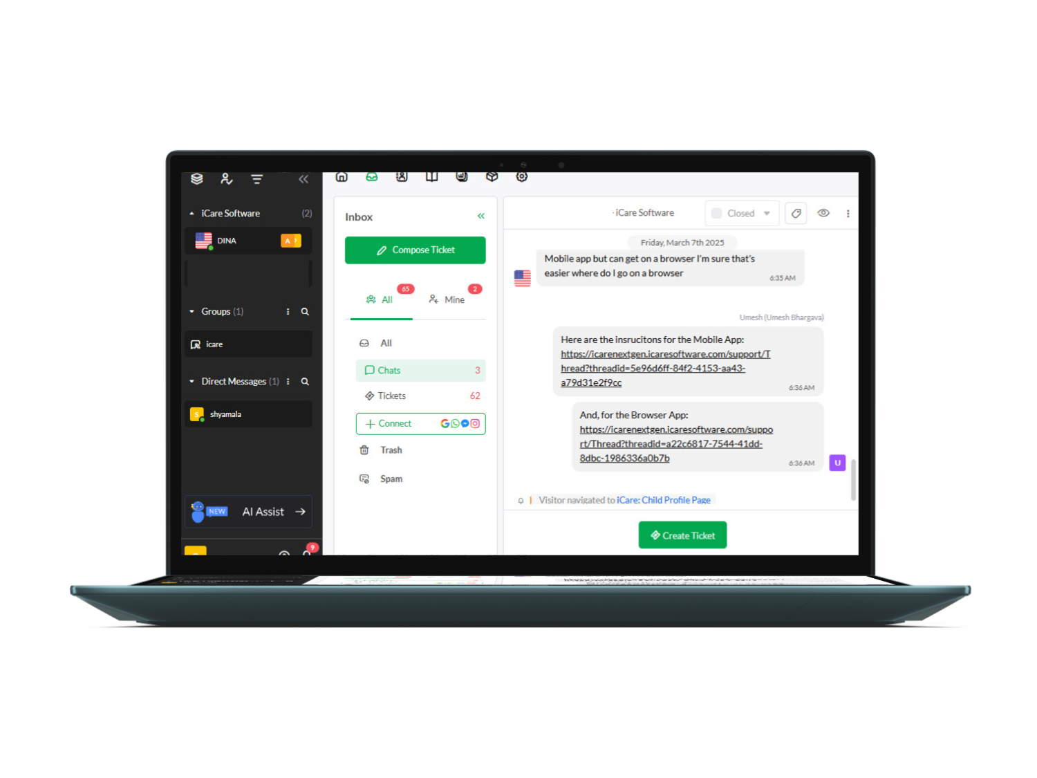 Instant Chat Instant Chat by iCare: Enhance Your Business Communication Efforts