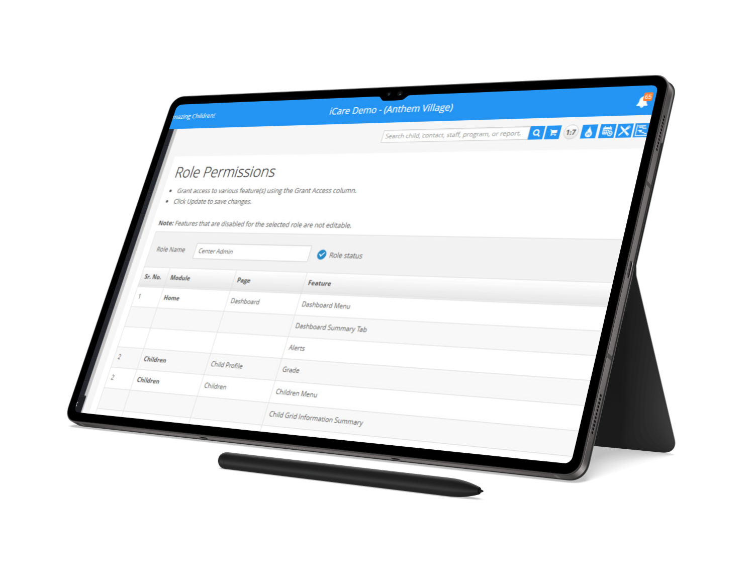 role permissions in php