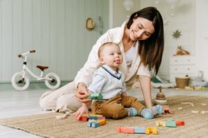 Toddler and parent