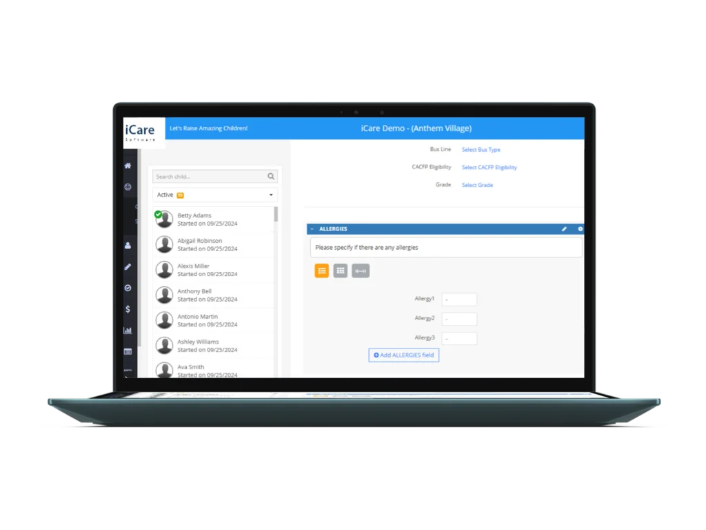 Childcare management by iCare